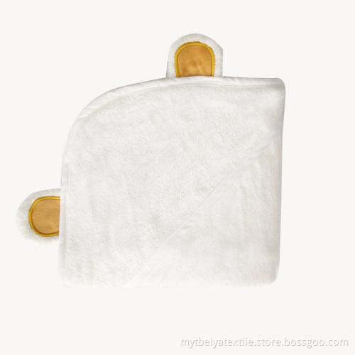 Good Quality Hooded Towel Bamboo Animal Shape Baby Hooded Towel